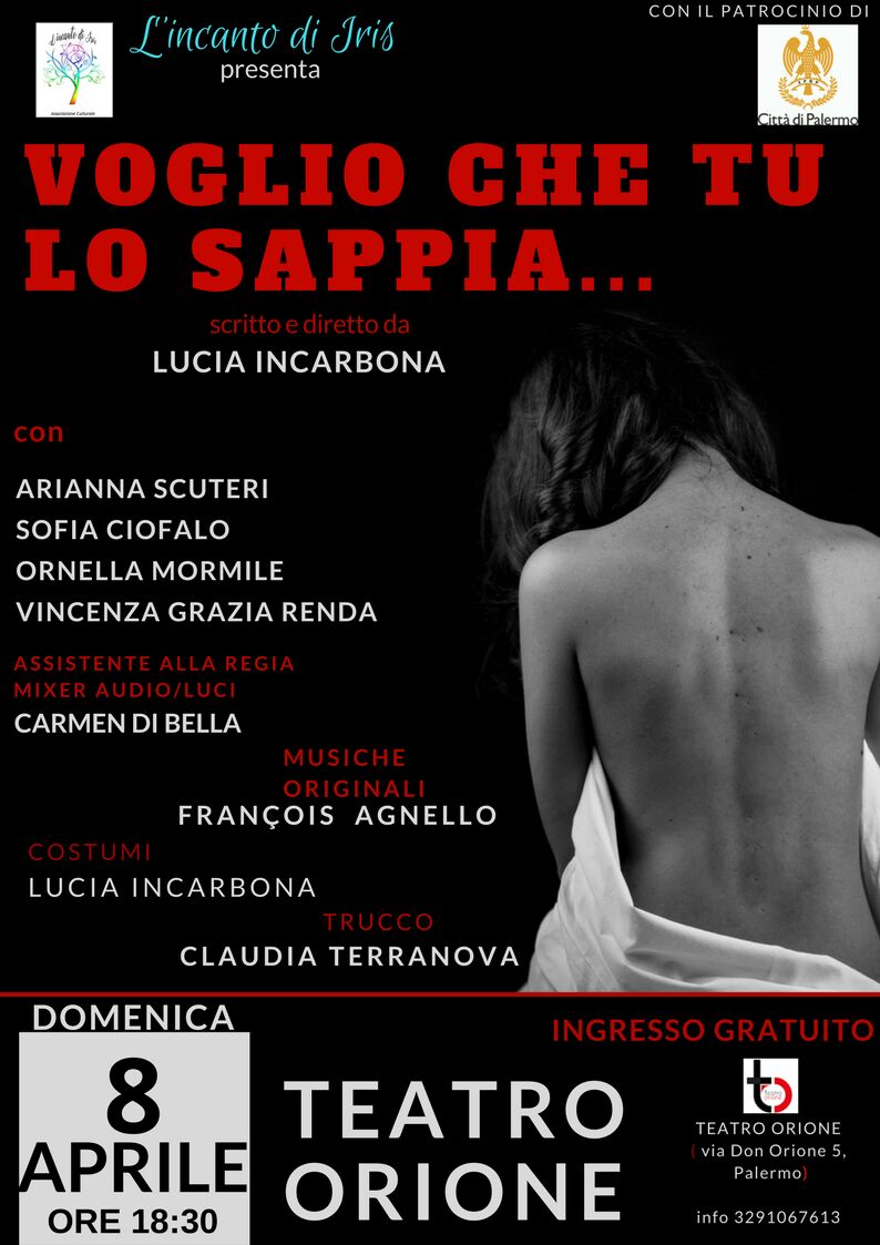 “Voglio che tu lo sappia”: spettacolo su quattro donne del mito e della letteratura siciliana